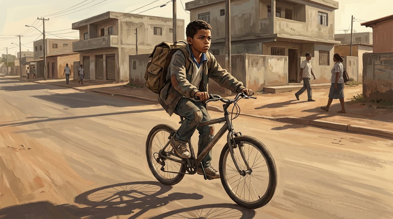 A Parábola do Menino de Onze Anos que Entrega Comida de Bicicleta